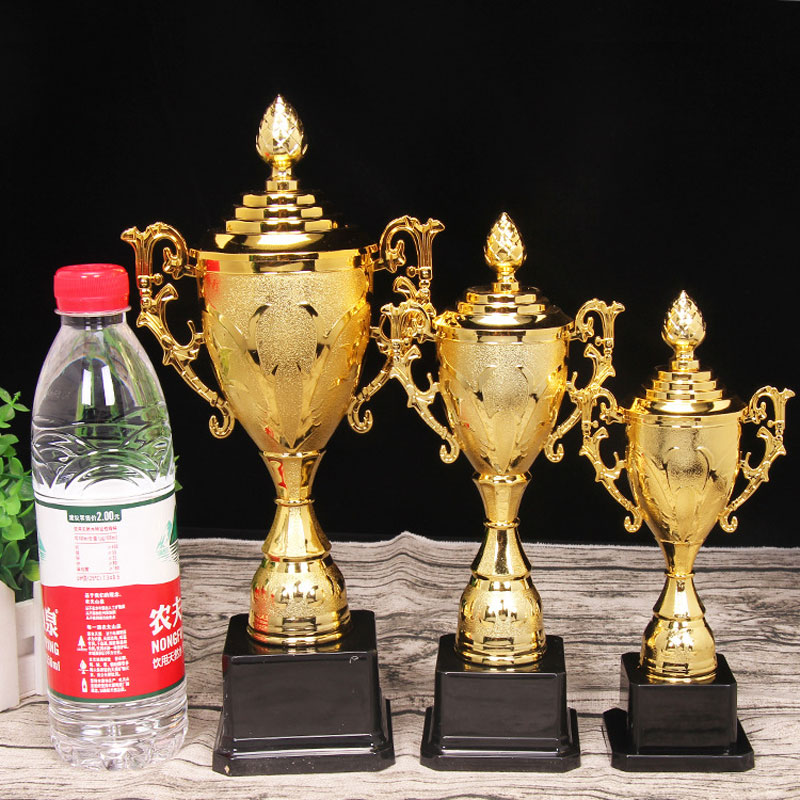 Small dudu XDJZ-QNHJB02 Wholesale Trophy Children's Trophy School students electroplated small plastic trophy with lid decoration wholesale trophy details Picture