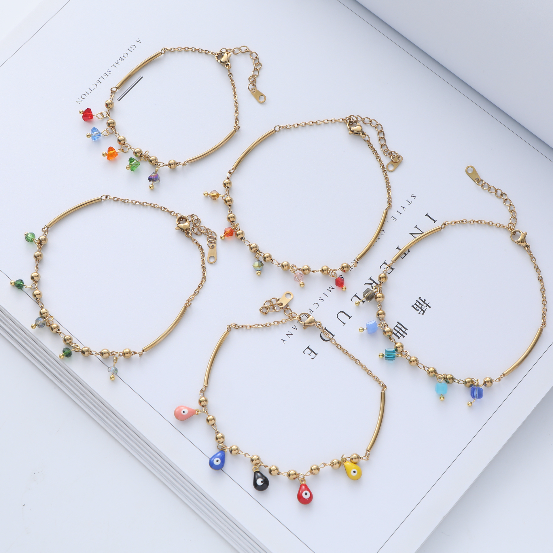 耳环/古巴链/黄金手链/耳钉/不锈钢链条产品图