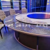 Xi 'an International Hotel's solid wood electric dining tables and chairs, seafood style rock plate dining tables, automatic rotating tables and large round tables for clubs Specification image