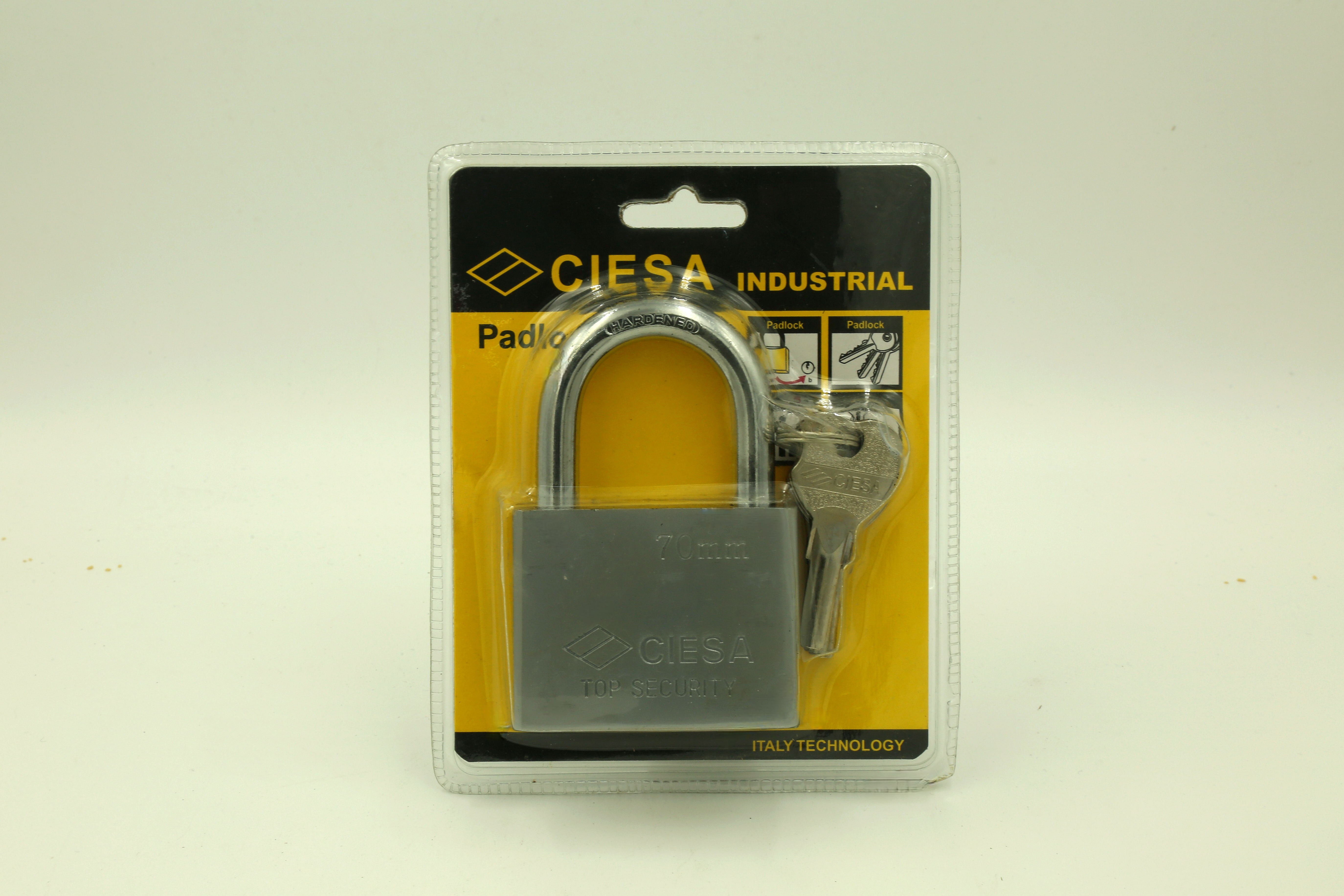 70CIESA double-bubble padlock with cantilever beam details Picture
