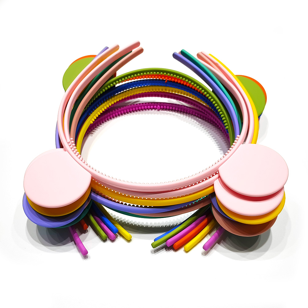 Mickey Head Colorful Headband Headband Diy Popular Plastic Headband Accessories Makeup Face Headband Card Teeth Headband Headband Application Scenario