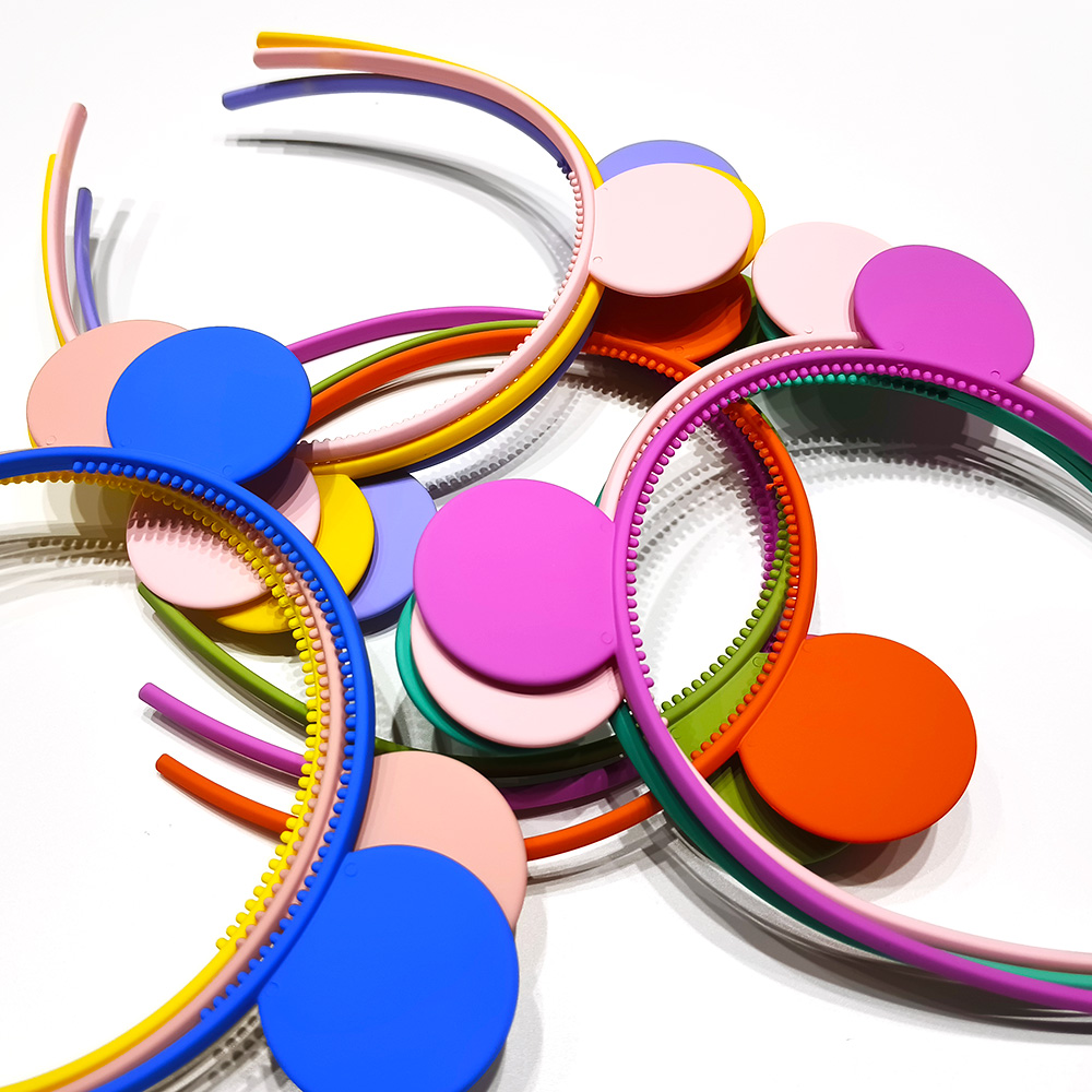 Mickey Head Colorful Headband Headband Diy Popular Plastic Headband Accessories Makeup Face Headband Card Teeth Headband Headband Item Picture