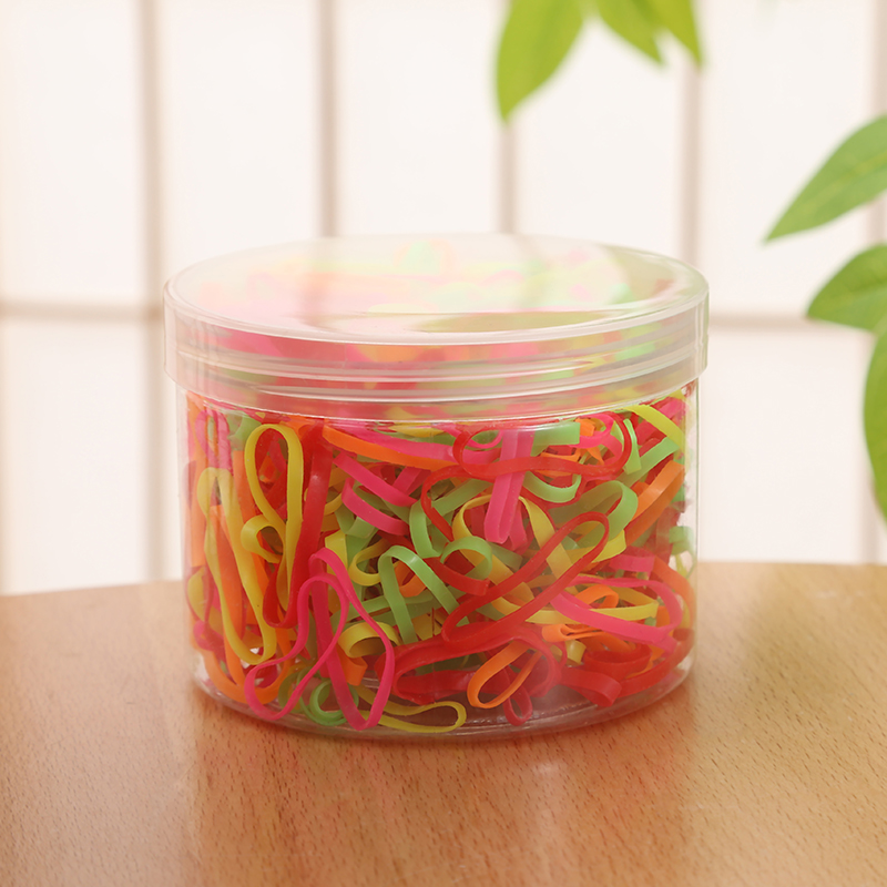 小皮筋女扎头发一次性橡皮筋黑色高弹力发圈成人儿童头绳头饰发饰详情3