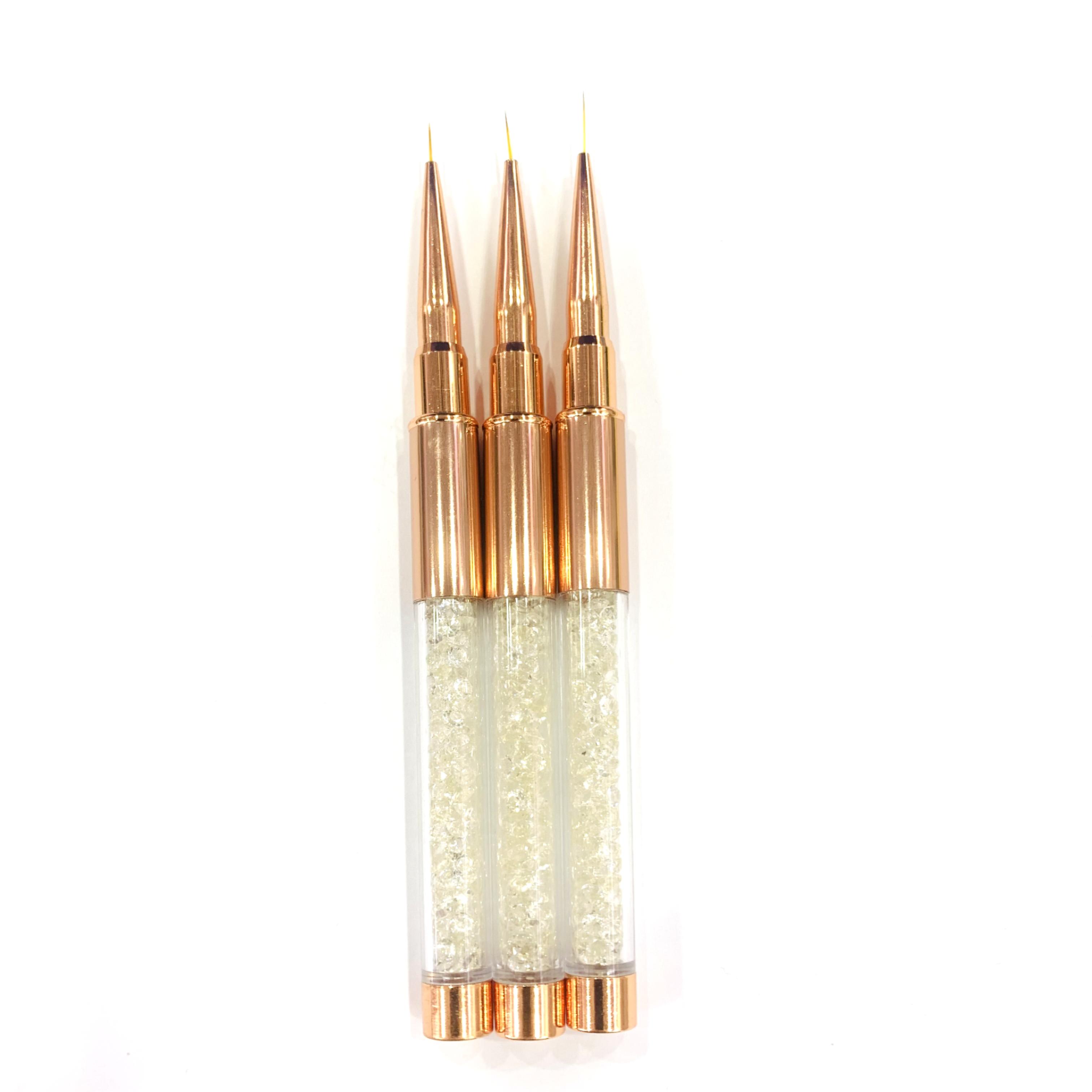 189 rose gold drill pipe 3 sets of very fine line drawing pen drawing flower construction brush tool