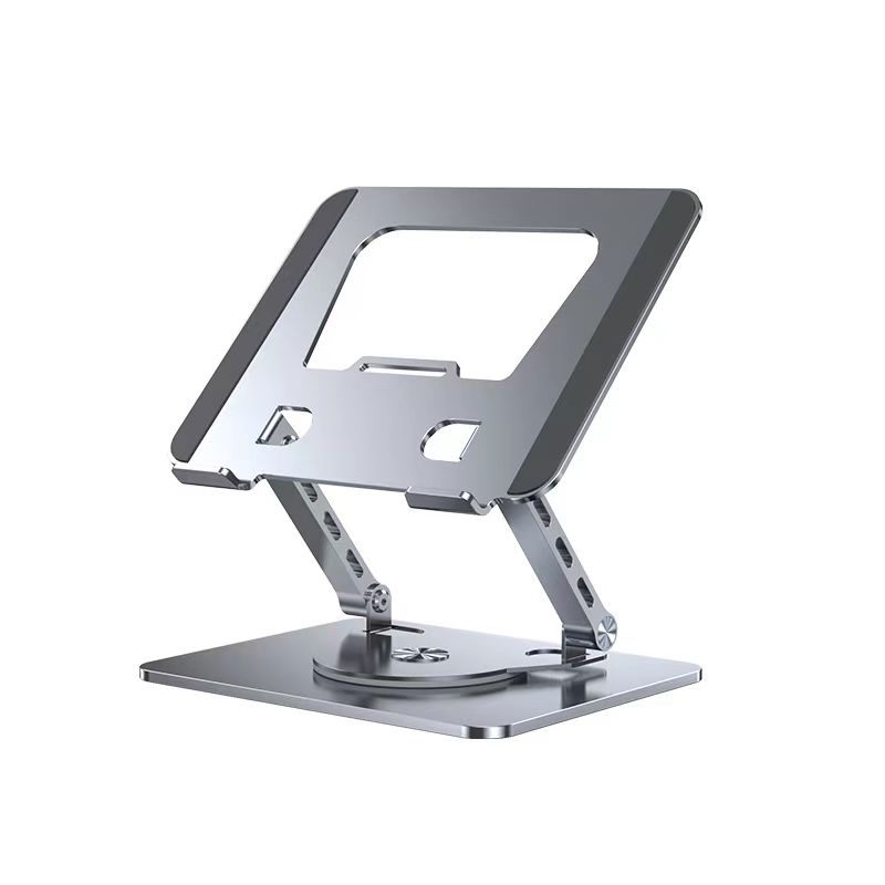 桌面笔记本电脑支架可折叠升降 可悬空可360°旋转铝合金金属支架适合学习办公追剧懒人必备
