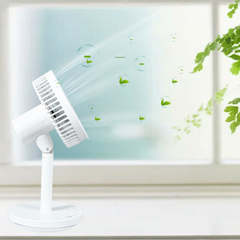 Folding fan, usb desktop, home electric fan, charging desktop fan, dormitory gift details Picture