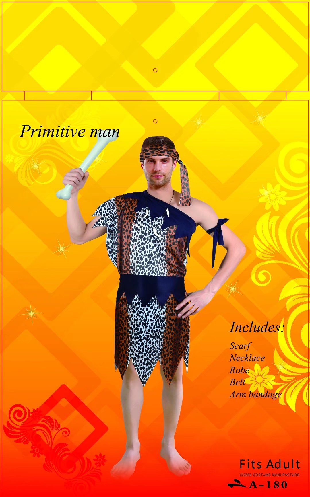 Performance costume: Adult savage costume