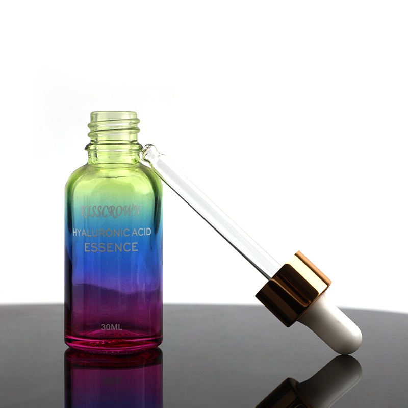 Manufacturers spot 30ml gradual change eyedropper bottle custom empty eyedropper cosmetic packaging perfume bottle dispenser eyedropper bottle thumbnail