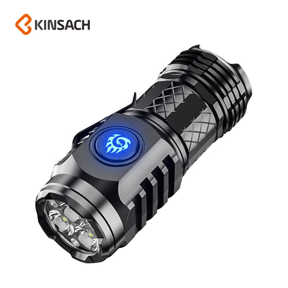 KINSACA Star Source Type-C rechargeable plastic 3-light flashlight