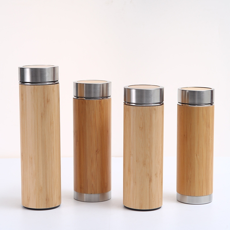 450Ml Natural Bamboo Cup With Cover Bamboo Water Cup Household Bamboo Tea Cup Pure Handmade Fresh Bamboo Tube Specification drawing