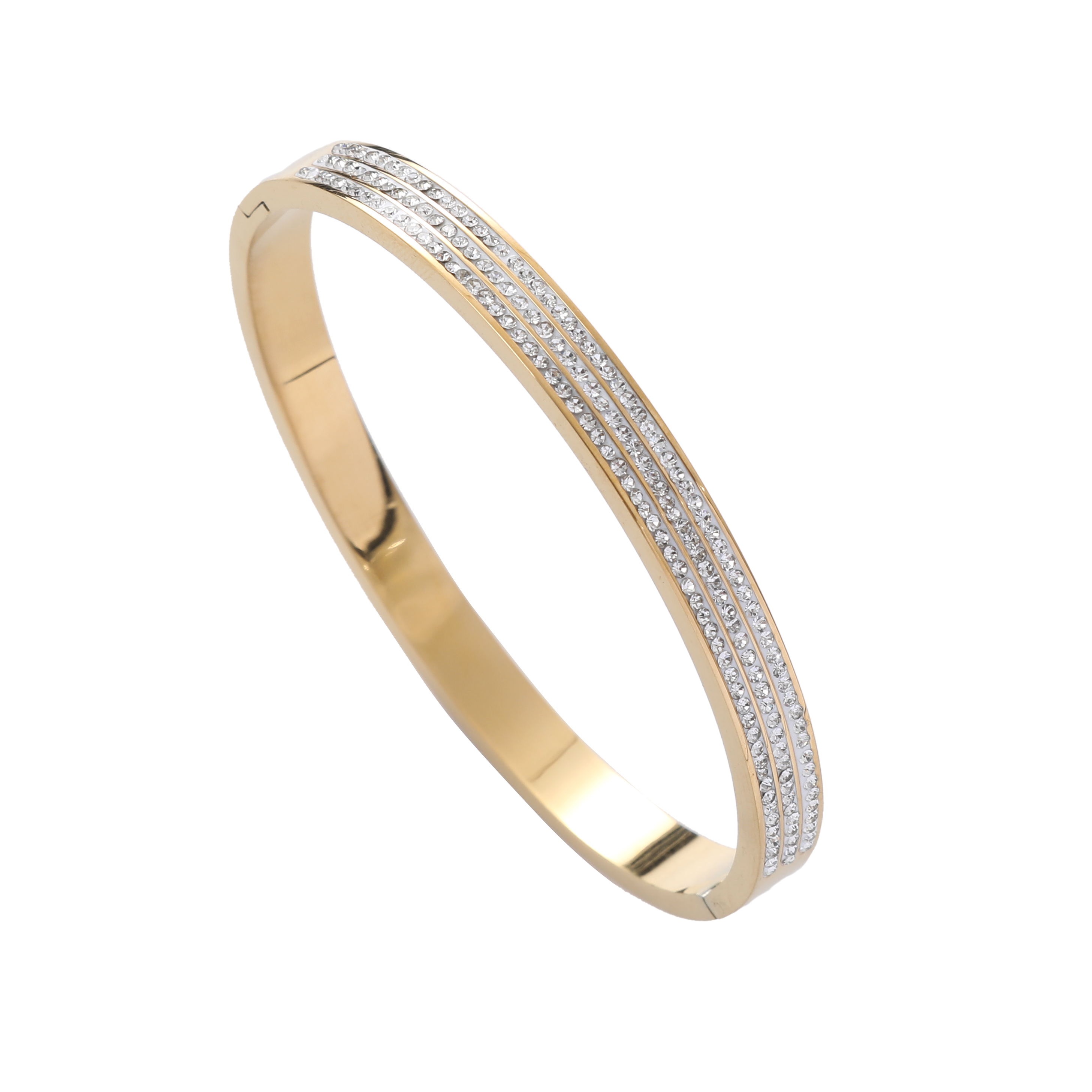 很多钻不锈钢手镯炉内真金电镀