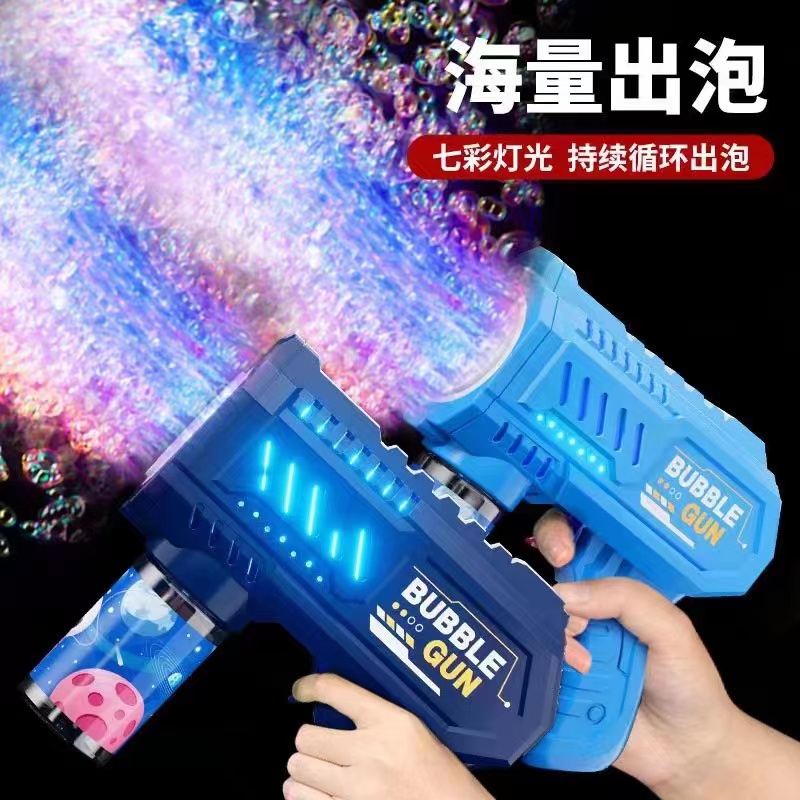 Hot-selling 10-hole fully automatic bubble gun children's toy creative hot-selling street stall wholesale supply details Picture