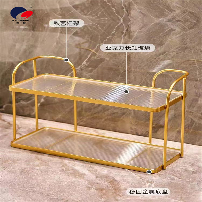 置物架/卫生间收纳/包包收纳神器/铁艺挂衣架/浴室架白底实物图