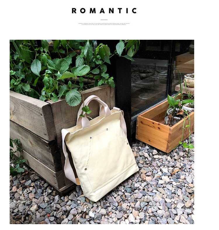 韩版新款斜挎包大容量单肩包实用帆布包简约大气手提包时尚休闲包详情27