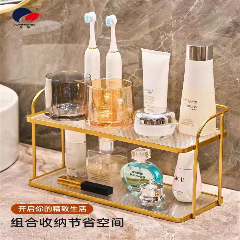 置物架/卫生间收纳/包包收纳神器/铁艺挂衣架/浴室架产品图