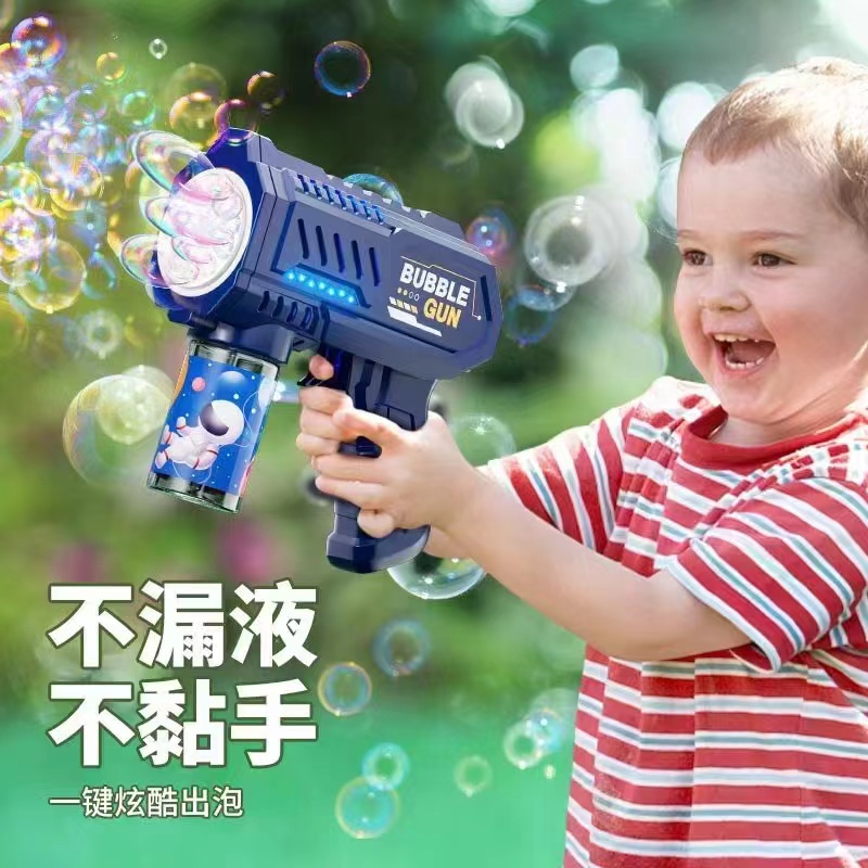 Hot-selling 10-hole fully automatic bubble gun children's toy creative hot-selling street stall wholesale supply Specification image