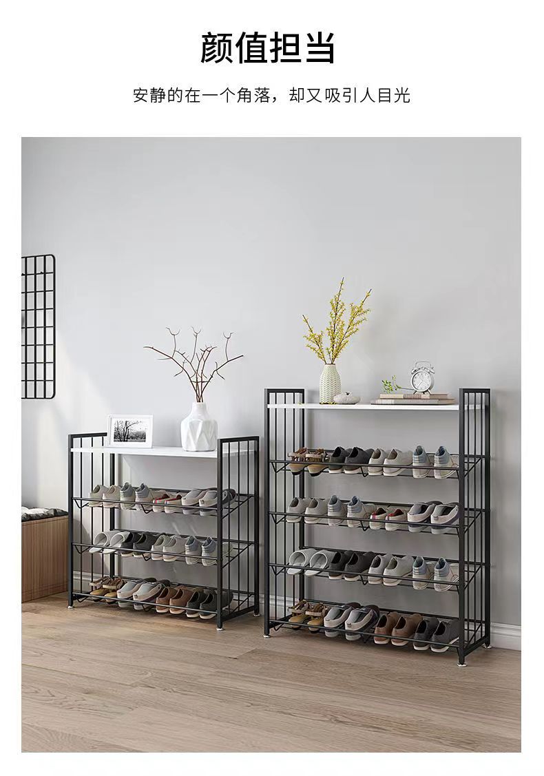 Nordic simple living room multi-layer shoe rack, light luxury home entrance storage cabinet, dormitory door storage rack pic 6