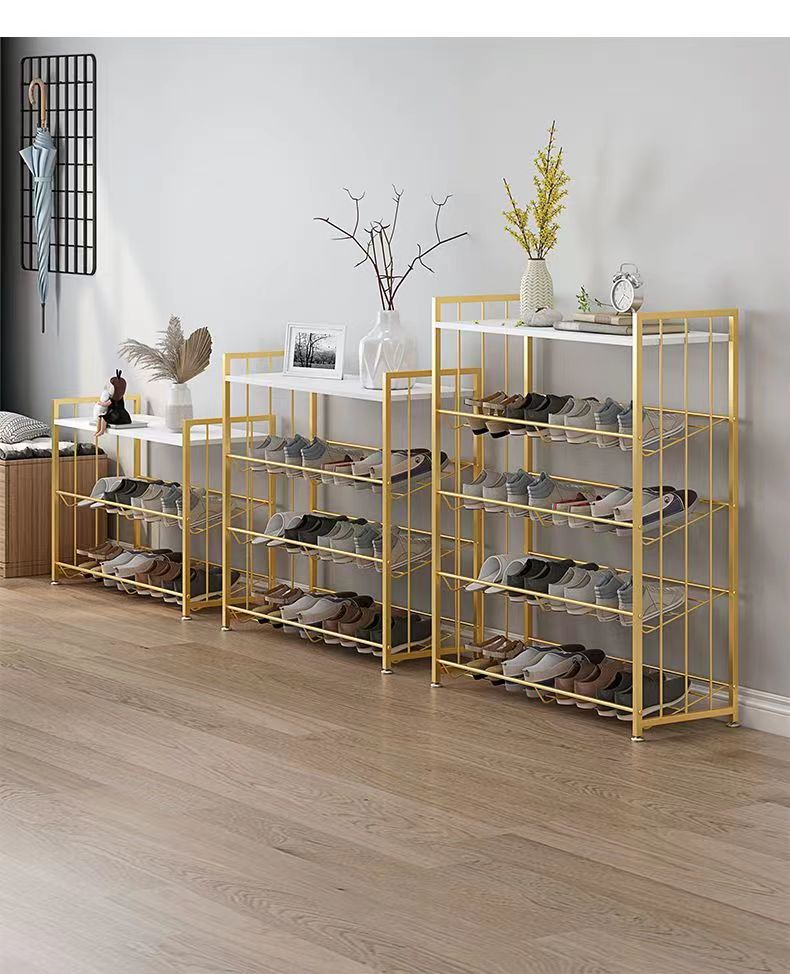 Nordic simple living room multi-layer shoe rack, light luxury home entrance storage cabinet, dormitory door storage rack pic 5