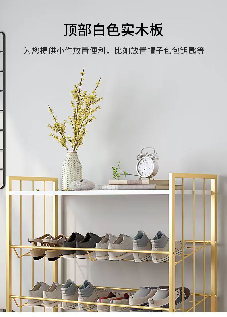 Nordic simple living room multi-layer shoe rack, light luxury home entrance storage cabinet, dormitory door storage rack pic 2