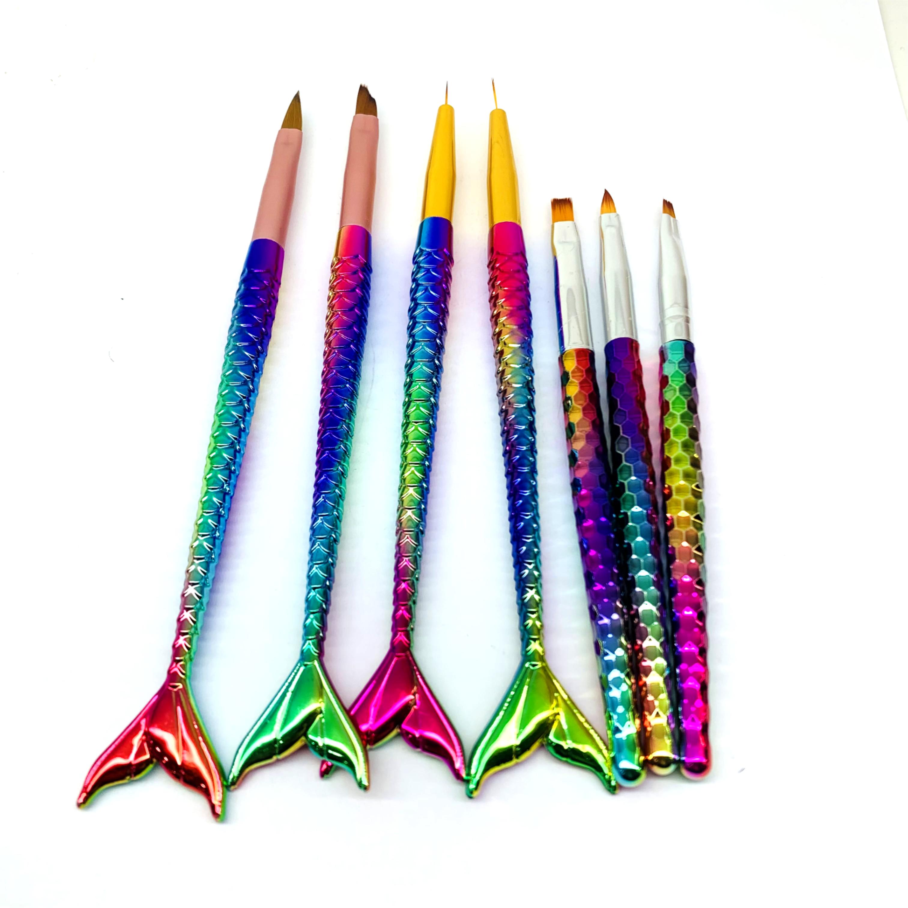 210 colorful mermaid beehive pole 7 sets of drawstring carved French color painting flower light therapy extension construction