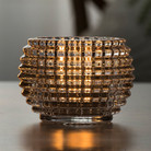 璀璨系列巴卡拉水晶圆球小花瓶水培绿植玻璃器皿家用桌面圆球烛台玻璃花瓶