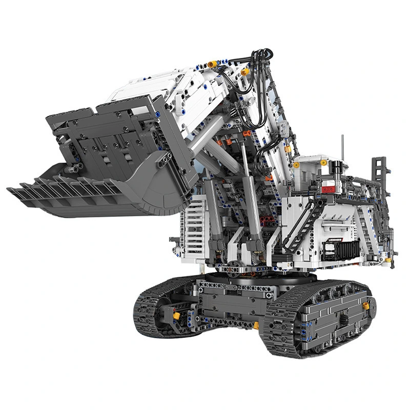 Yuxing Model Wang Xin 17048 Libo Kaier R980 mechanical excavator high-difficulty assembly building block toys cross-border detail image 3