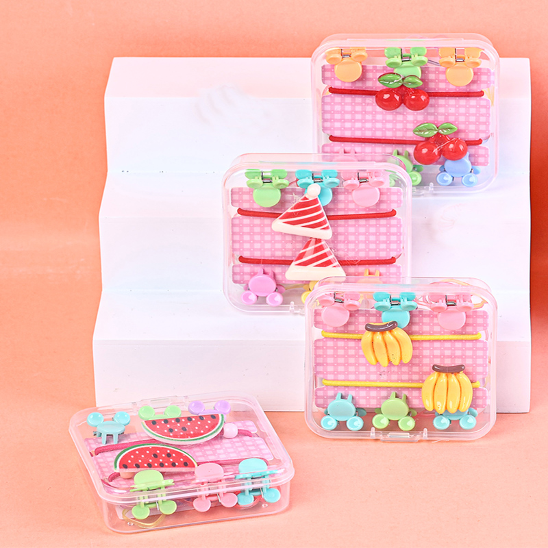 Yiwu Huibo Baodi #8063 Cute creative jewelry small clip set children's hair clip clip hair clip clip hair clip full figure