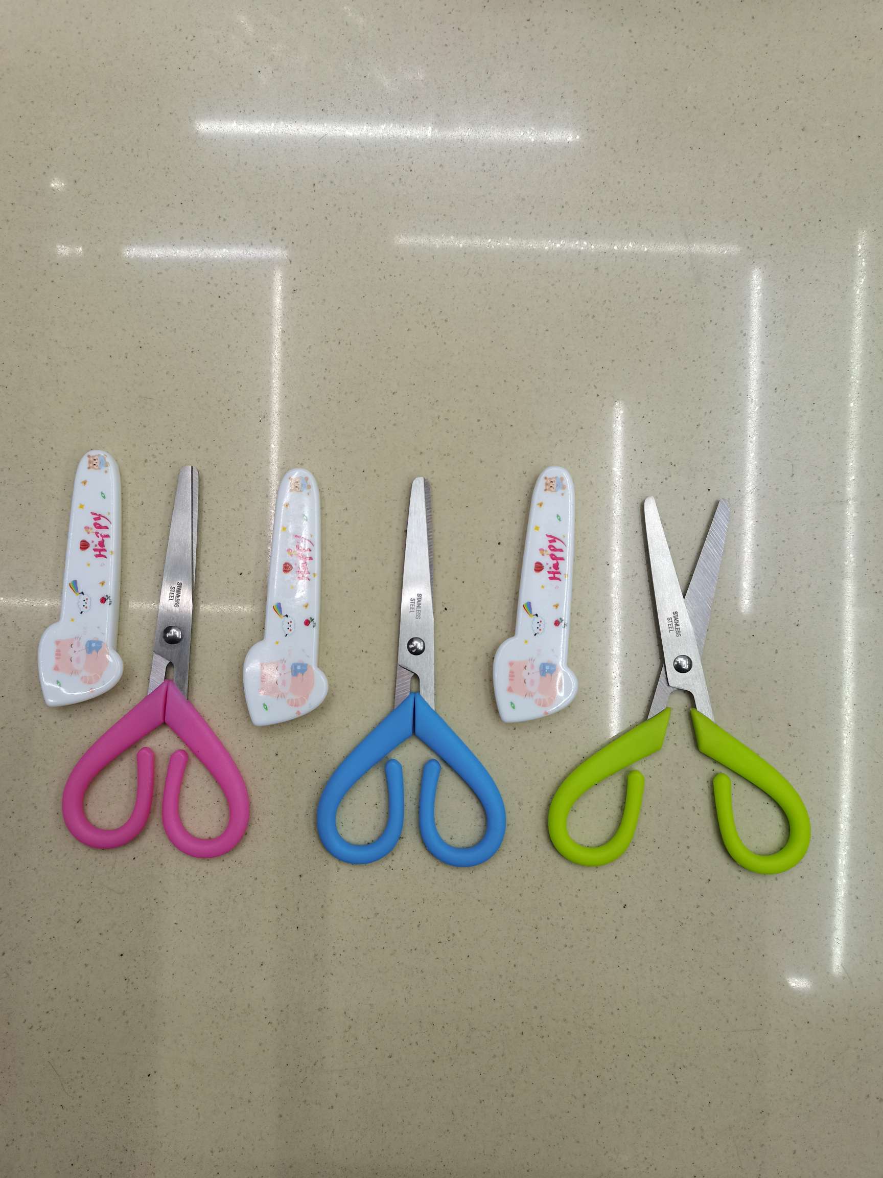 Student scissors sleeves, student scissors stationery sleeves, student scissors handmade stationery sleeves, student scissors full figure