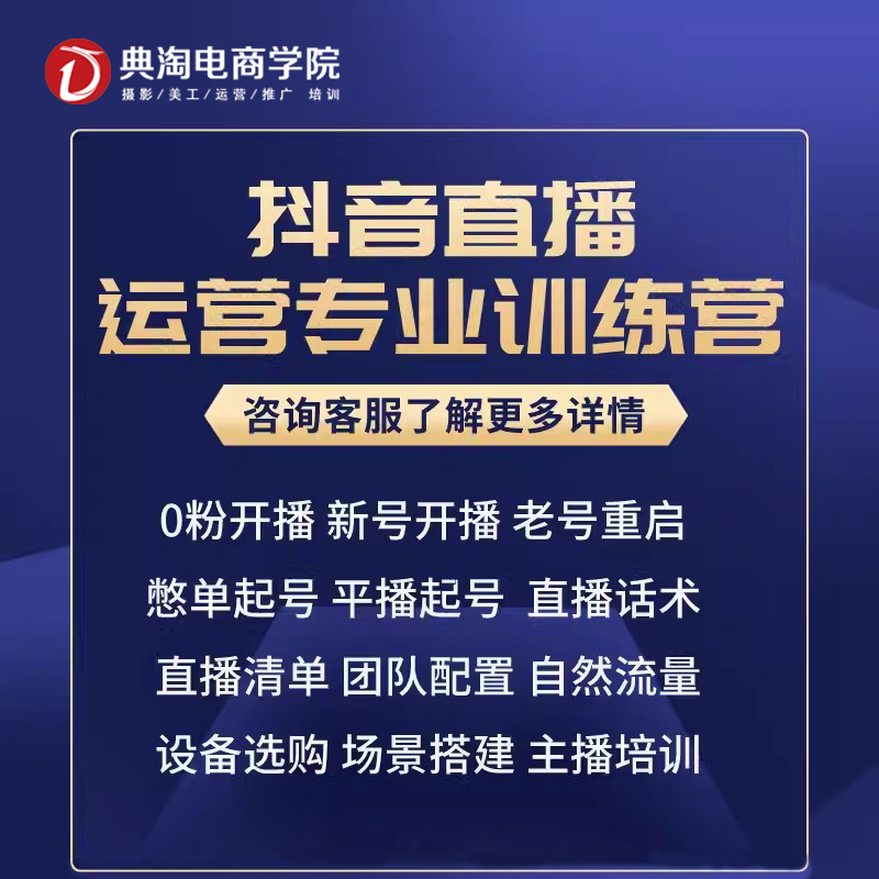 Tiktok Training Short Video Training Live Training E-Commerce Training Diantao Electricity Business School