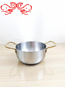 DF68351 Stainless steel Korean ramen pot Boiling noodle pot soup pot milk pot small hot pot hammer seafood pot DF TRADINGHOUSE