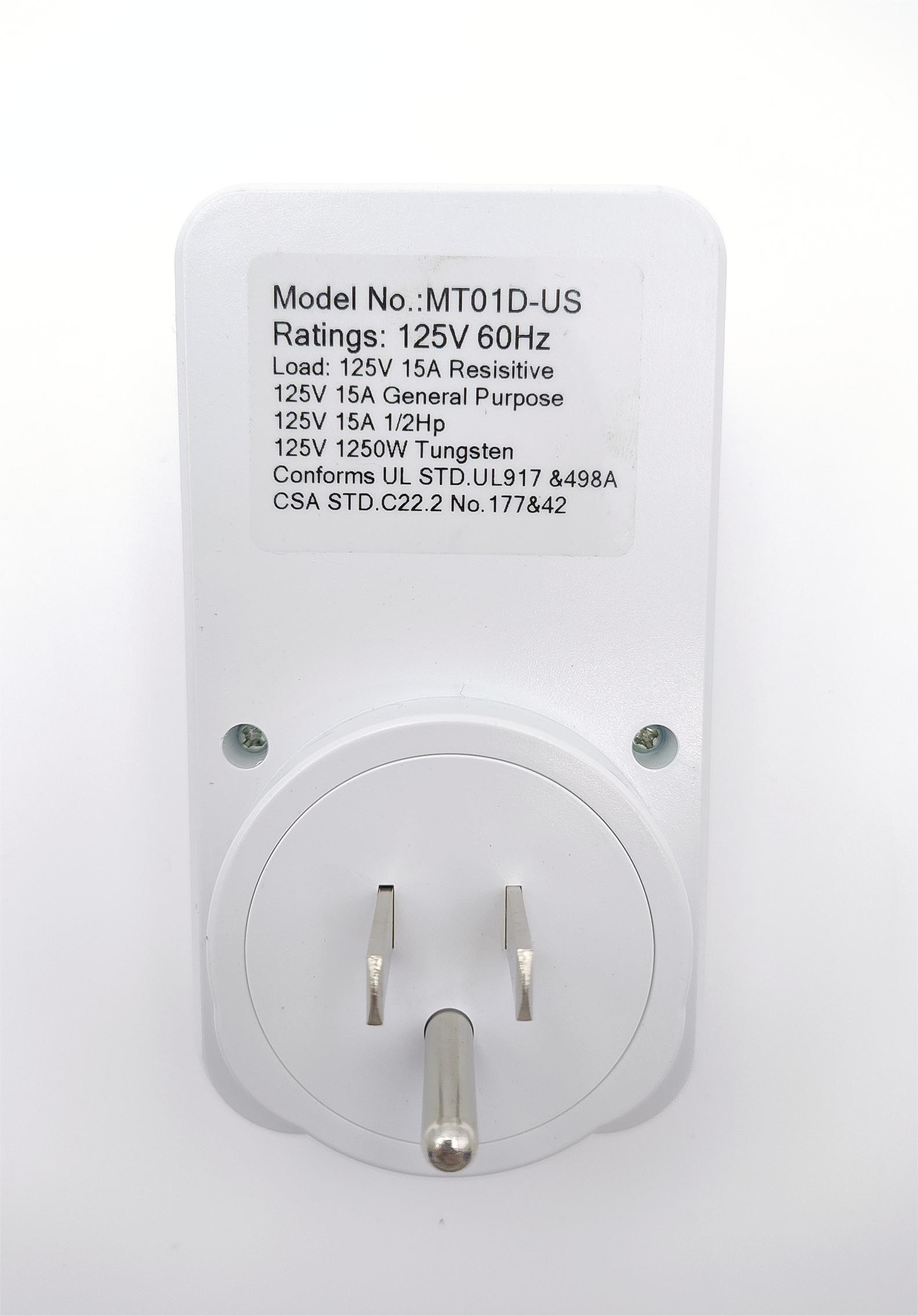 OZTURK plug-in timer socket MT01D-US details Picture