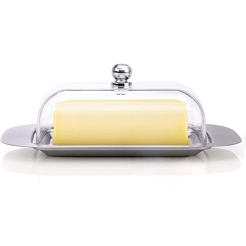 DF99763 Butter box, stainless steel butter box, butter box, cheese preservation box, European and Western butter, cheese plates, bread box, DF TRADING HOUSE details Picture