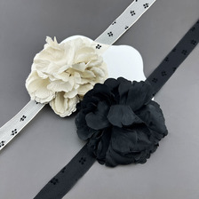 小众12.5cm手工多层花朵chocker项链绑带新款轻奢高级配饰