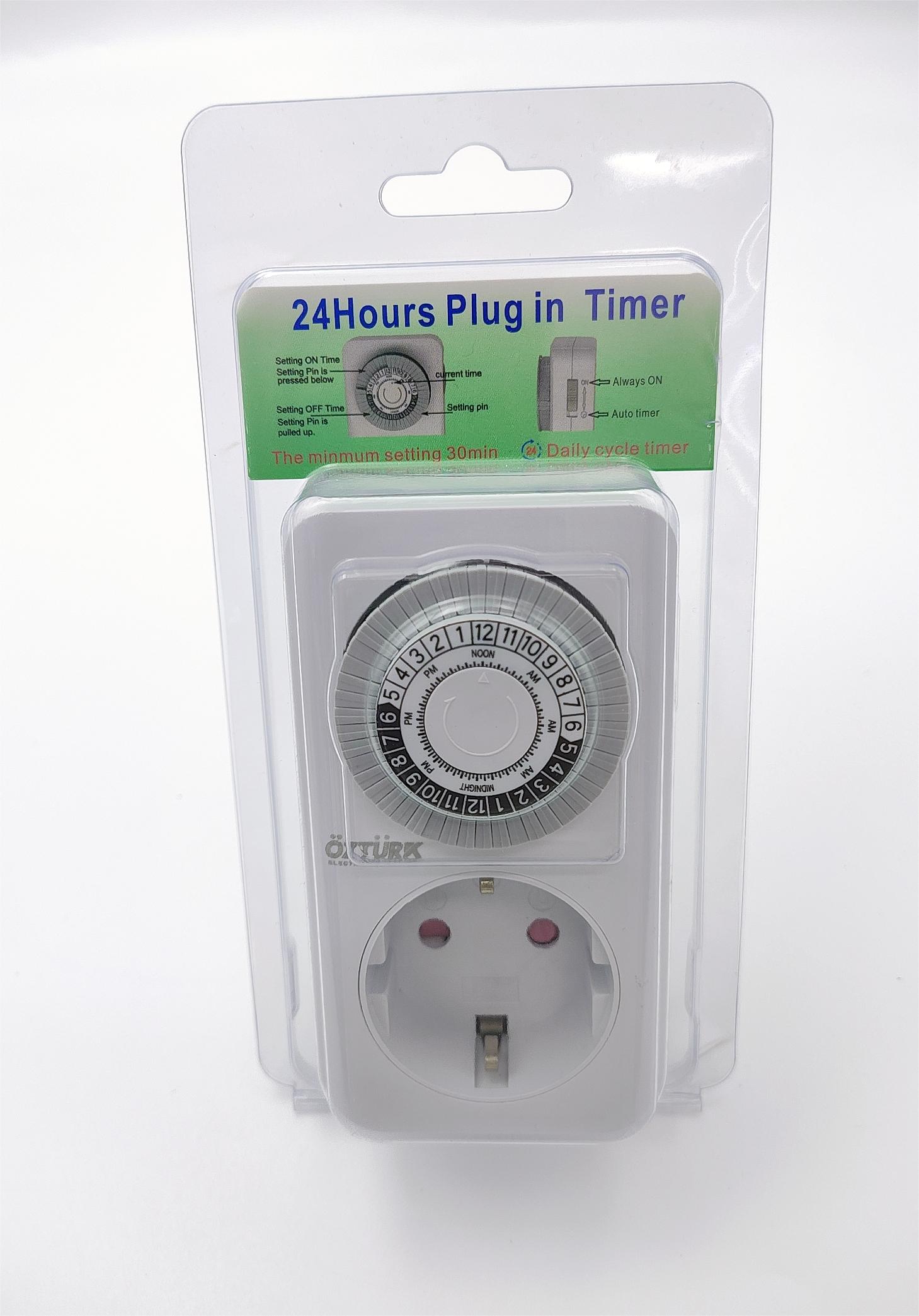 OZTURK plug-in Timer socket MT01A-GR Specification image