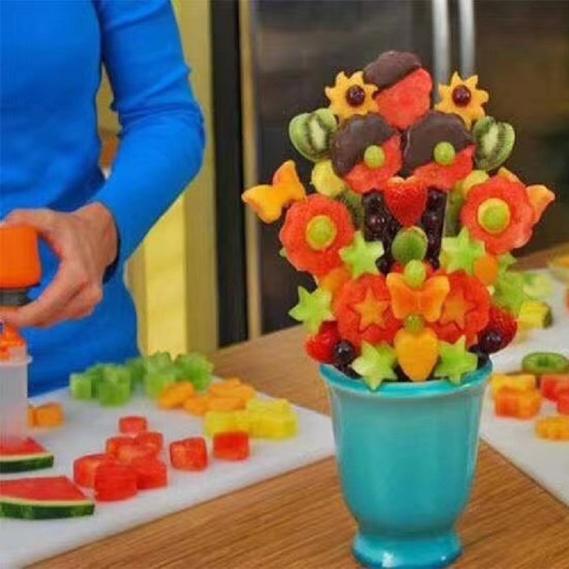 Diy Fruit Decorator Plastic Fruit Model Decorator 6-Piece Cake Mold Set Specification drawing