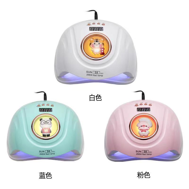 鑫都文化集团荣耀出品XDXX-0348美甲灯SUNS8PRO卡通玩偶57灯高功率268W光疗灯UV灯LED烤灯烘甲机详情图4