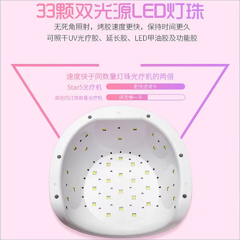 鑫都文化集团荣耀出品XDXX-0337厂家批发star5美甲灯72W led光疗机智能感应甲油胶烤灯照灯光疗灯详情3