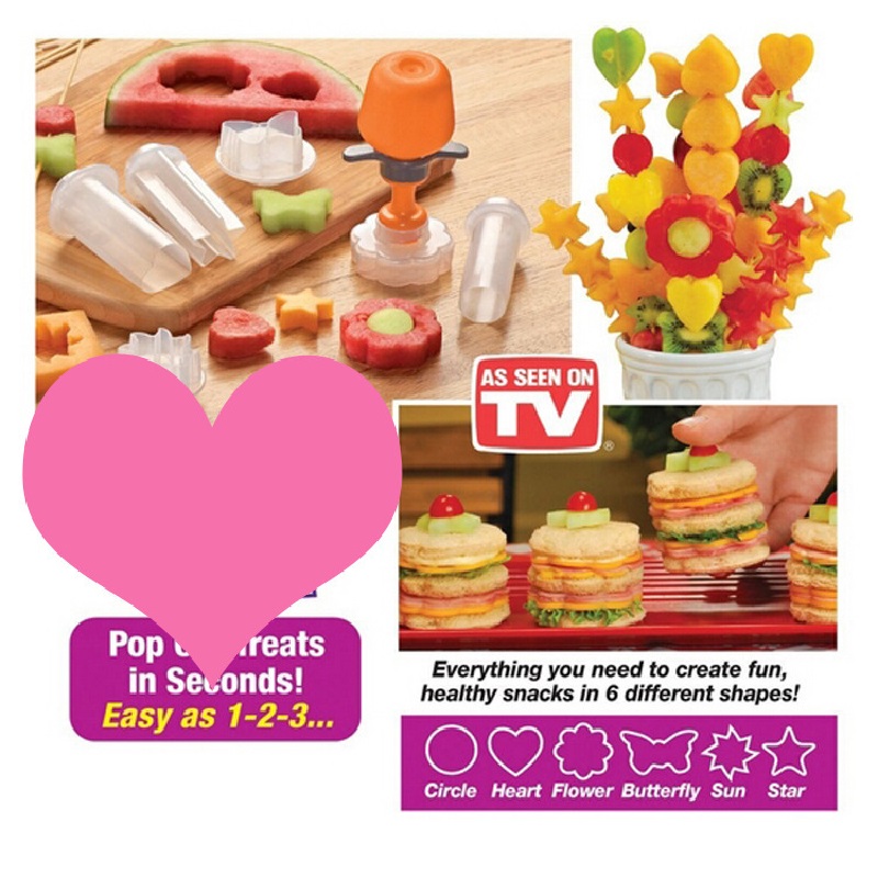Diy Fruit Decorator Plastic Fruit Model Decorator 6-Piece Cake Mold Set details Picture