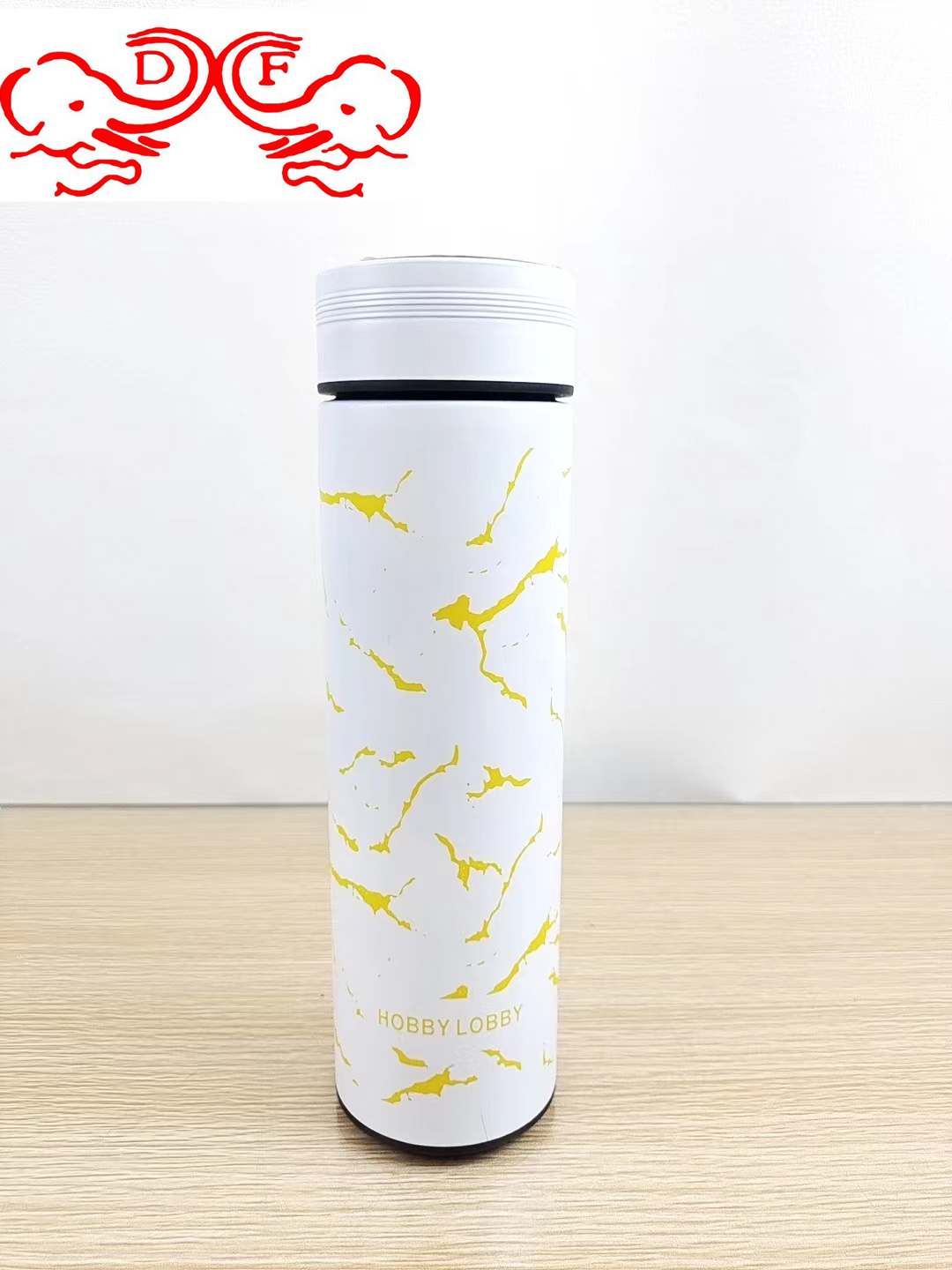 DF99584 new marble insulation cup High appearance level stainless steel water cup advanced light luxury smart teacup DF TRADINGHOUSE thumbnail