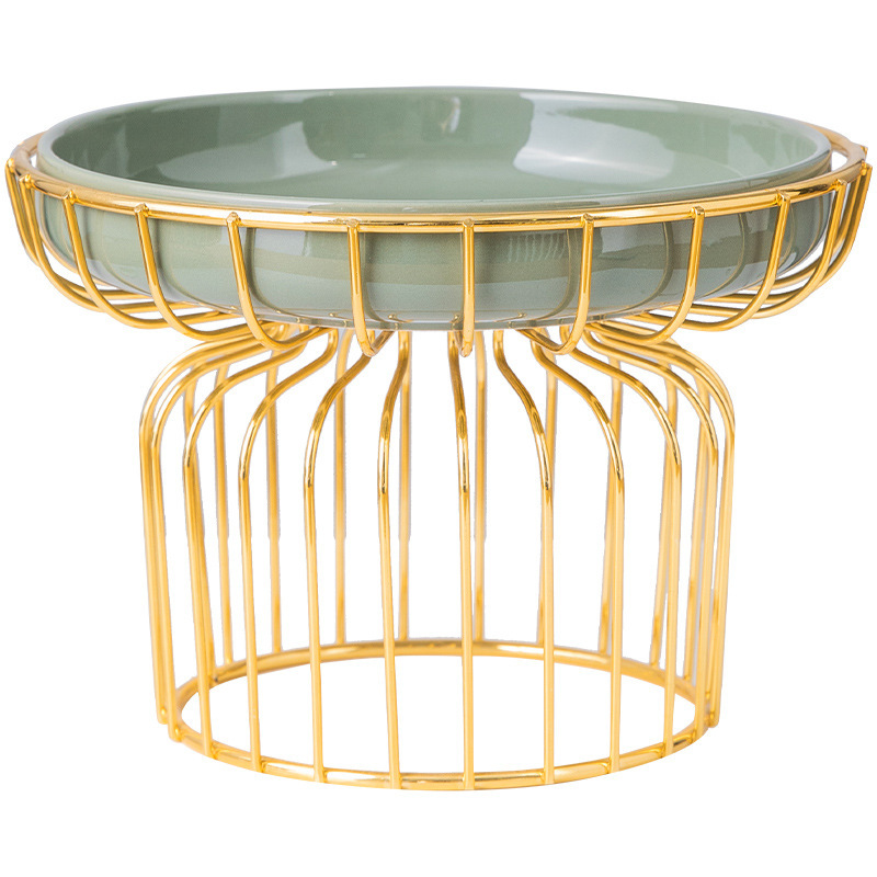 European Light Luxury Ceramic Fruit Tray Creative Living Room Home Water Fruit Basket Afternoon Tea Candy Dessert Rack Dessert Tray Application Scenario
