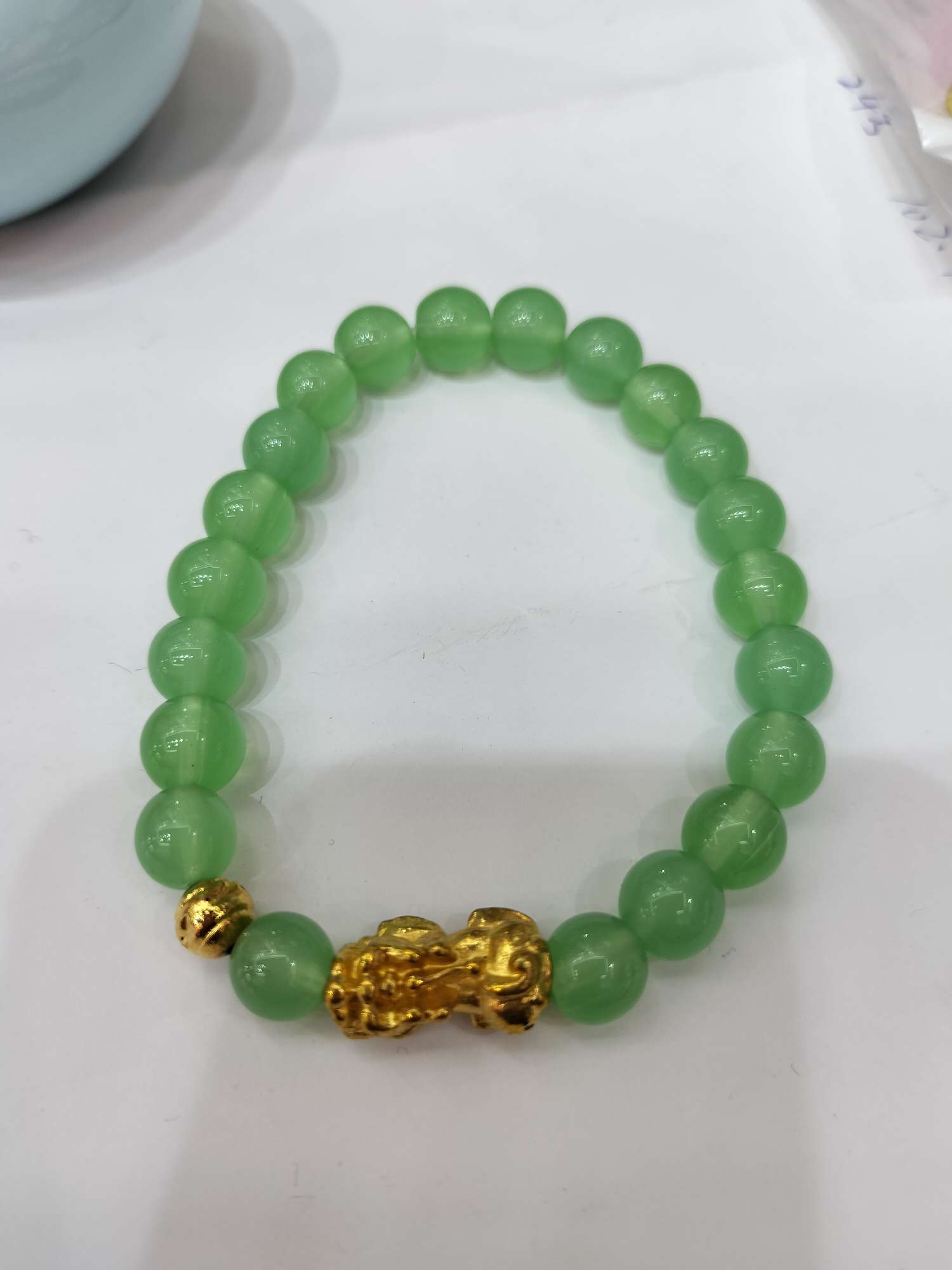 全铜/保色/玻璃珠手链产品图