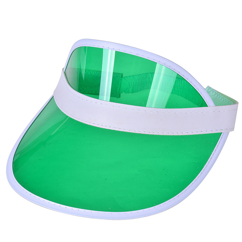 2024 New Uv Protection Empty Top Hat Young Men And Women Transparent Pvc Sun Protection Hat. Foreign Trade List Can Logo Printing Hat. Specification drawing
