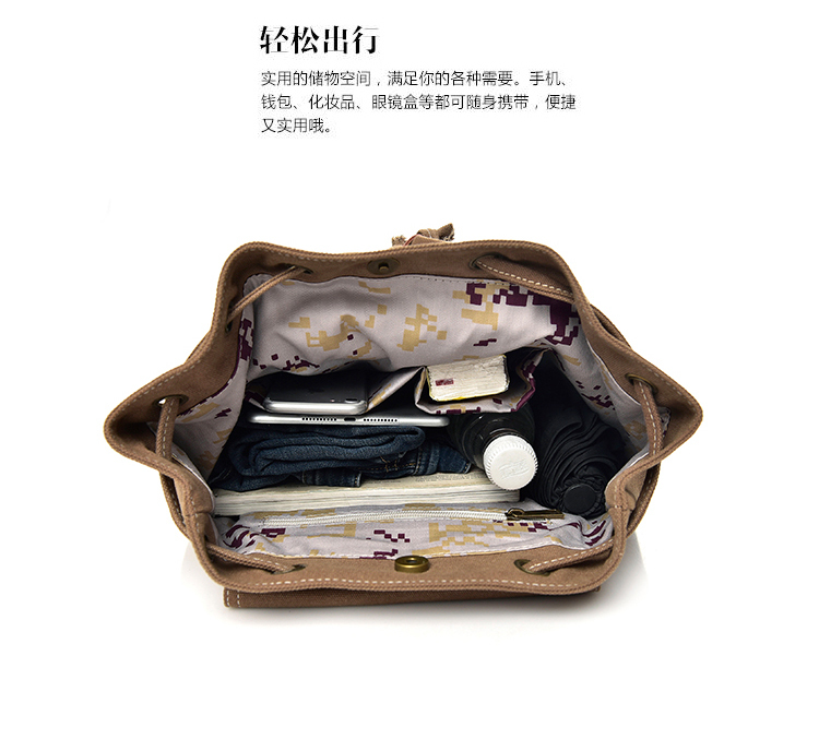 潮搭时尚帆布包大容量双肩包复古手提笔记本电脑背包简约休闲包详情41