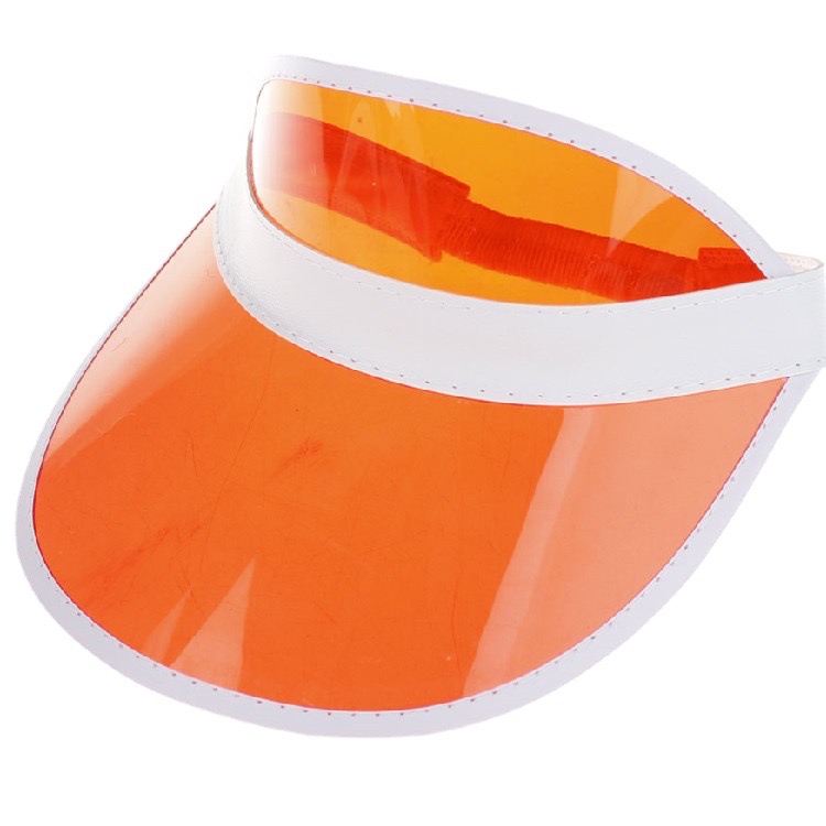2024 New Uv Protection Empty Top Hat Young Men And Women Transparent Pvc Sun Protection Hat. Foreign Trade List Can Logo Printing Hat. Application Scenario