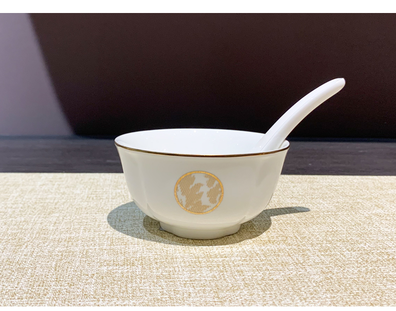 惠泰餐厅酒店会所陶瓷餐具摆台3-8件套装酒店用品翅碗汤勺批发餐盘陶瓷详情6