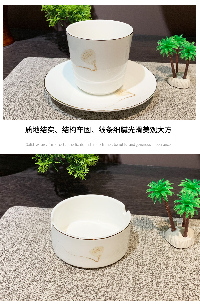 星级酒店用品陶瓷摆台餐具套装会所八件套大排档餐厅翅碗碟子批发餐盘陶瓷详情7
