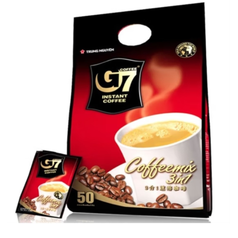 中原G7越南进口咖啡经典原味三合一即速溶咖啡粉 800g/袋【50杯】详情图1