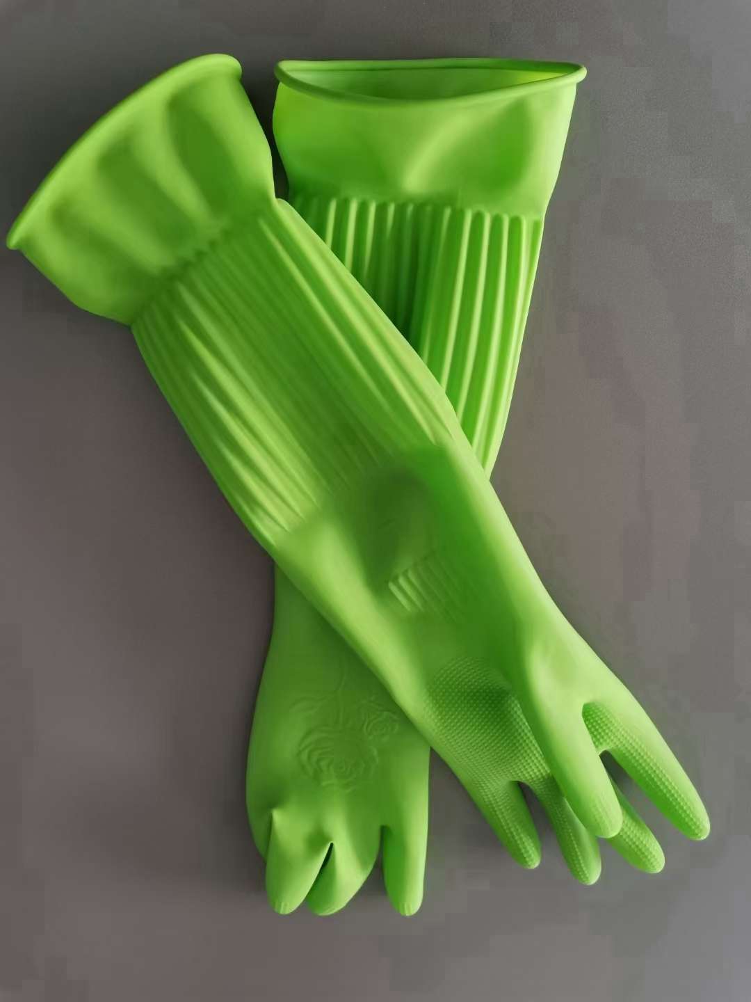 七仙女天然乳胶手套45CM家用防护手套（45cm pure natural latex gloves）详情图3