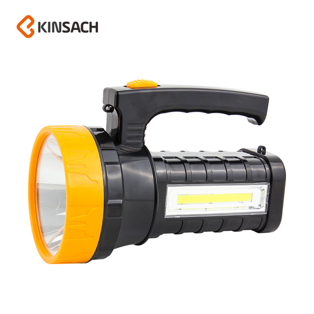 KINSACA Star Source plastic rechargeable 3W+COB hand lamp
