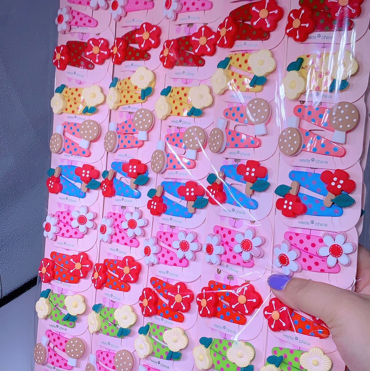 Wholesale printing of Korean cartoon fruit Bp clips for children's jewelry accessories Application Scenario